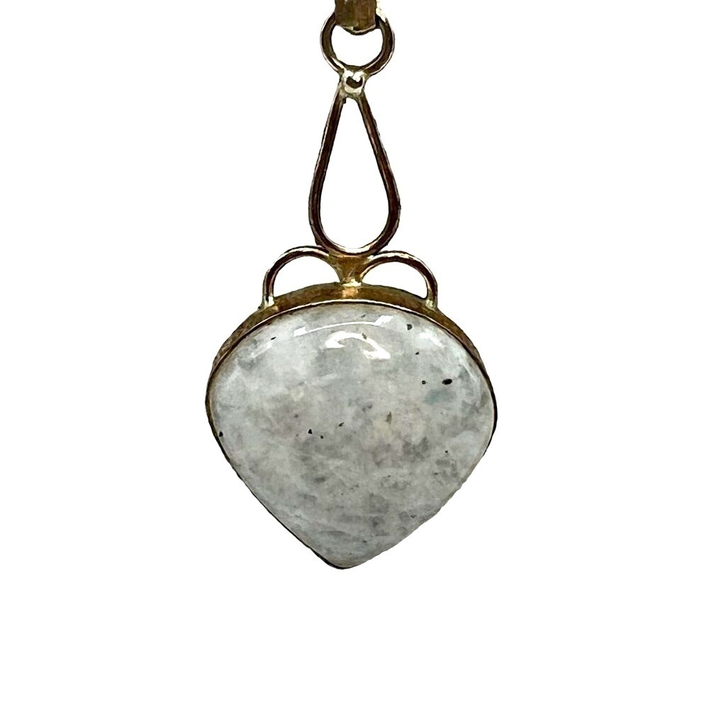 Handcrafted 925 Sterling Silver Moonstone Pendant Necklace.  A55 - Picture 2 of 9